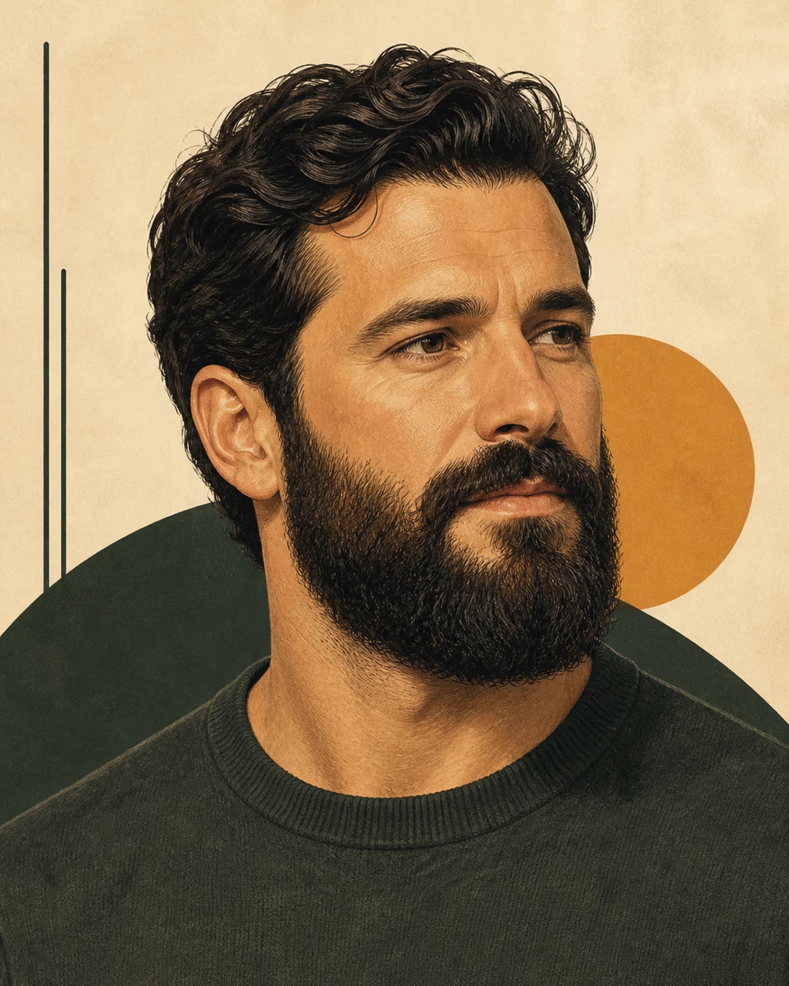 Full Beard beard-style illustration